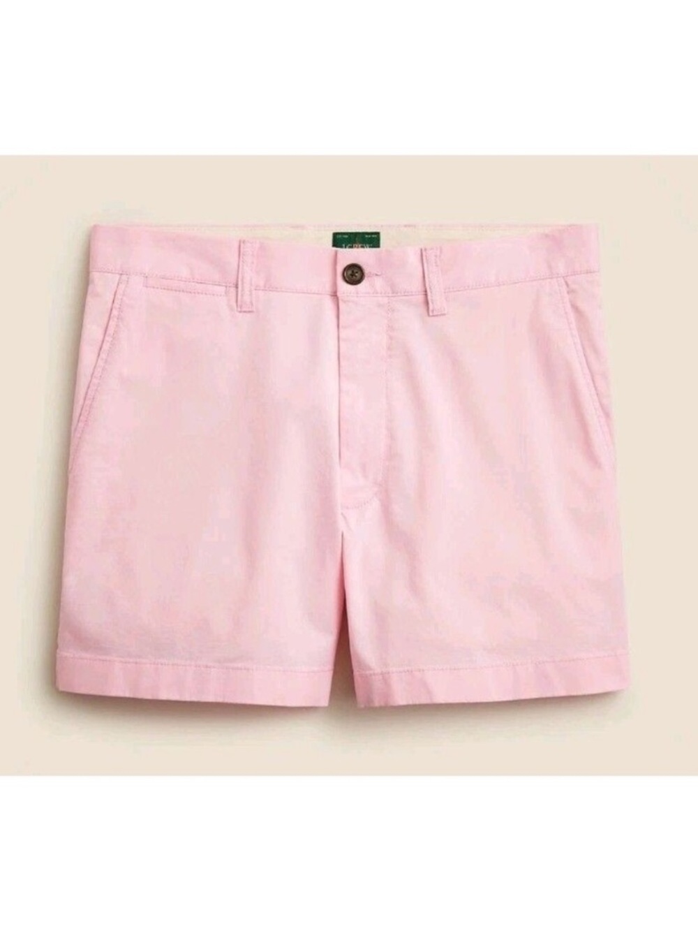 NWT J.Crew Men's Mid Rise Bayside Pink Portsider 5" Chino Shorts Size 28